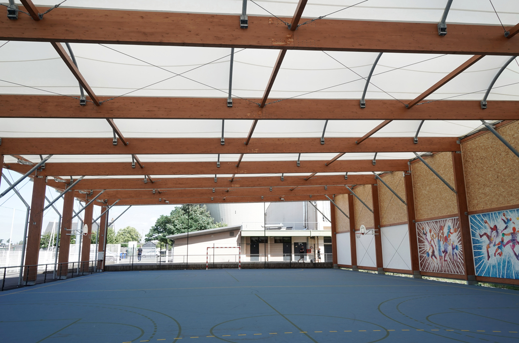 WOODEN CONSTRUCTION ARCHITECTURE TEXTILE TENSILE FABRIC STRUCTURE